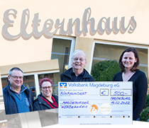 Ehepaar spendet 500 Euro an die Stiftung Elternhaus